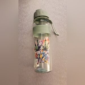 Mint Green Artistic Water Bottle